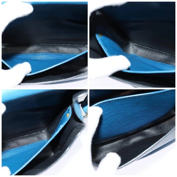 LOUIS VUITTON Epi Cartouchiere MM Shoulder Bag Blue M52245 LV Auth 123038 - Picture 16 of 16